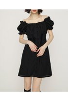 【スライ/SLY】のGATHER RIBBON ショートワンピース BLK|ID: prp329100004982114 ipo3291000000037325246