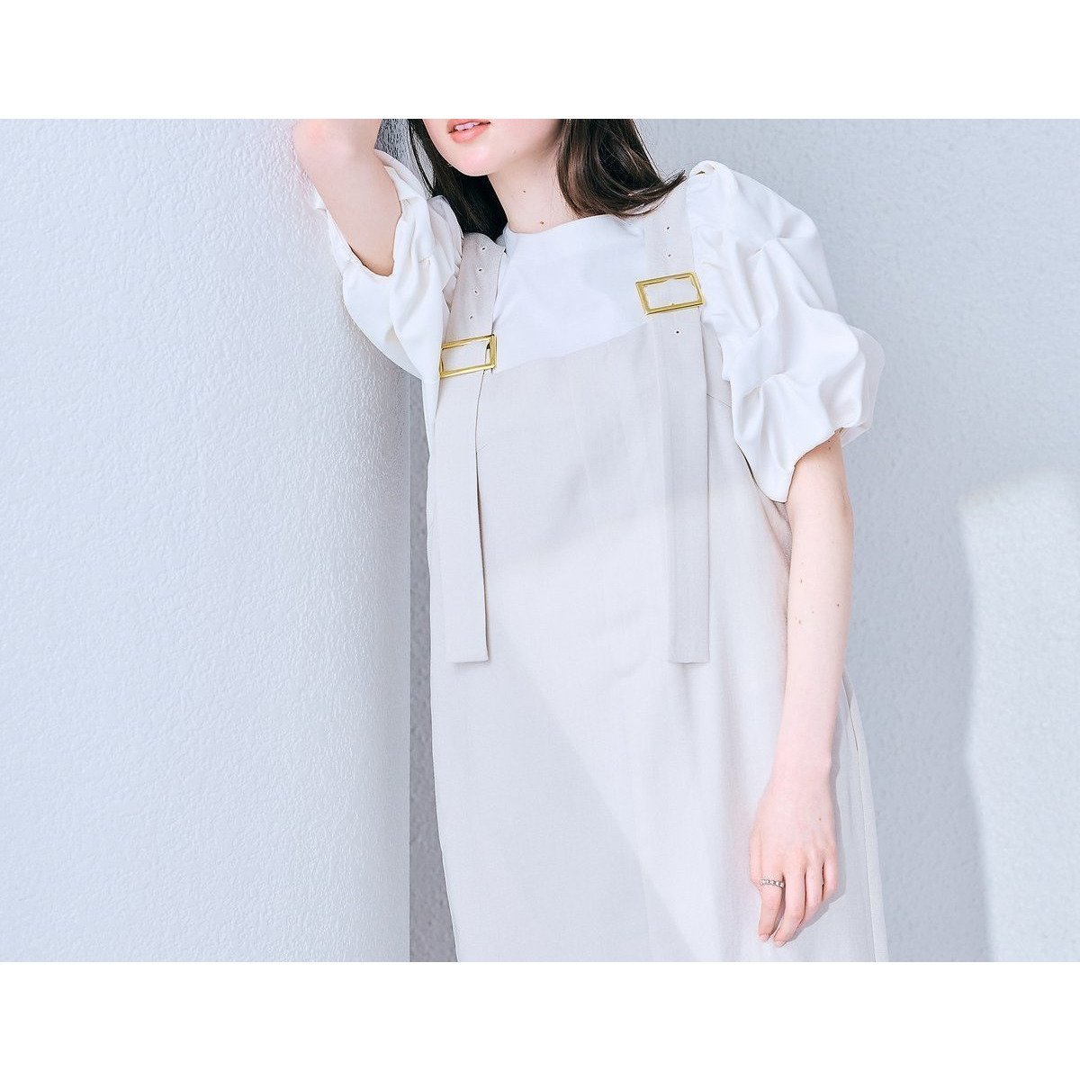 【ローズティアラ/Rose Tiara】の前ファスナージャンパードレス インテリア・キッズ・メンズ・レディースファッション・服の通販 founy(ファウニー) 　ファッション　Fashion　レディースファッション　Fashion for Women　ワンピース　Dresses　フォーマル・パーティードレス・結婚式用ドレス　Elegant & Casual Dresses　スタンダード　Standard, Basic　ストレート　Straight, Straight Cut　スマート　Smart, Elegant　ドレス　Dress, One-Piece　フェミニン　Feminine, Girly　フロント　Front, Front Design　プリント　Print, Printed Pattern　プレート　Plate, Dish　ポケット　Pocket, Pocket Detail　メタル　Metal, Metal Parts　リラックス　Relax, Relaxed Fit　ワンポイント　One Point, Statement Accent　ベージュ|ID: prp329100004982124 ipo3291000000037325278