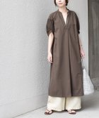 【シップス/SHIPS】のSHIPS Colors UVカット・接触冷感 ファンクション スキッパー ワンピース 大人の最旬トレンドファッション＆コーディネート founy(ファウニー) ファッション Fashion レディースファッション Fashion for Women ワンピース Dresses インナー Innerwear スキッパー Skipper, Open Collar ストレッチ Stretch, Stretchy Fabric メンズ Men's, Menswear リラックス Relax, Relaxed Fit アウトレット Outlet / Clearance おすすめ Recommended / Our Picks ビジネス 仕事 通勤 Business / Work / Commuting 2026年 2026 2026春夏・S/S Spring/Summer 2026 SS26 thumbnail ブラウン|ID: prp329100004982134 ipo3291000000037325311