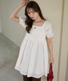 【フリークスストア/FREAK'S STORE】のMARY QUANT × PUBLUX/マリークワント 2WAY バルーン袖 バックギャザー ミニワンピース(スクエアネック・オフショルダー) 限定展開 大人の最旬トレンドファッション＆コーディネート founy(ファウニー) ファッション Fashion レディースファッション Fashion for Women ワンピース Dresses 春 Spring ギャザー Gathered, Ruffled スクエア Square, Square Shape スペシャル Special, Limited Edition トレンド Trend, Trending Now バランス Balance, Style Balance バルーン Balloon, Balloon Silhouette フィット Fit, Slim Fit フラワー Flower, Floral フレア Flare, Flared フロント Front, Front Design ミニスカート Mini Skirt, Short Skirt モチーフ Motif, Design Theme リアル Real, Realistic ロマンティック Romantic, Feminine Style S/S・春夏 SS, Spring/Summer, Warm Season 夏 Summer 2026年 2026 2026春夏・S/S Spring/Summer 2026 SS26 thumbnail オフホワイト|ID: prp329100004982137 ipo3291000000037325324