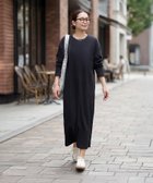 【スタイルデリ/STYLE DELI】のリブ生地relaxストレートワンピース ブラック|ID: prp329100004982141 ipo3291000000037325339