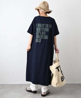【ハグハグ/HugHug】のバックプリントミニ裏毛ワンピース 131353H C 大人の最旬トレンドファッション＆コーディネート founy(ファウニー) ファッション Fashion レディースファッション Fashion for Women ワンピース Dresses |ID:prp329100004982152