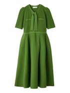 【セルフォード/CELFORD】の【UVカット】【洗える】ボウタイニットワンピース 大人の最旬トレンドファッション＆コーディネート founy(ファウニー) ファッション Fashion レディースファッション Fashion for Women ワンピース Dresses ニットワンピース Knit Dresses おすすめ Recommended / Our Picks アイレット Eyelet Lace ストレート Straight, Straight Cut スマート Smart, Elegant チュール Tulip, Tulip Motif フラット Flat, Flat Shoes エレガント 上品 Elegant 楽ちん Easy Fit, Comfortable 洗える Machine Washable thumbnail GRN[024]|ID: prp329100004982162 ipo3291000000037325422