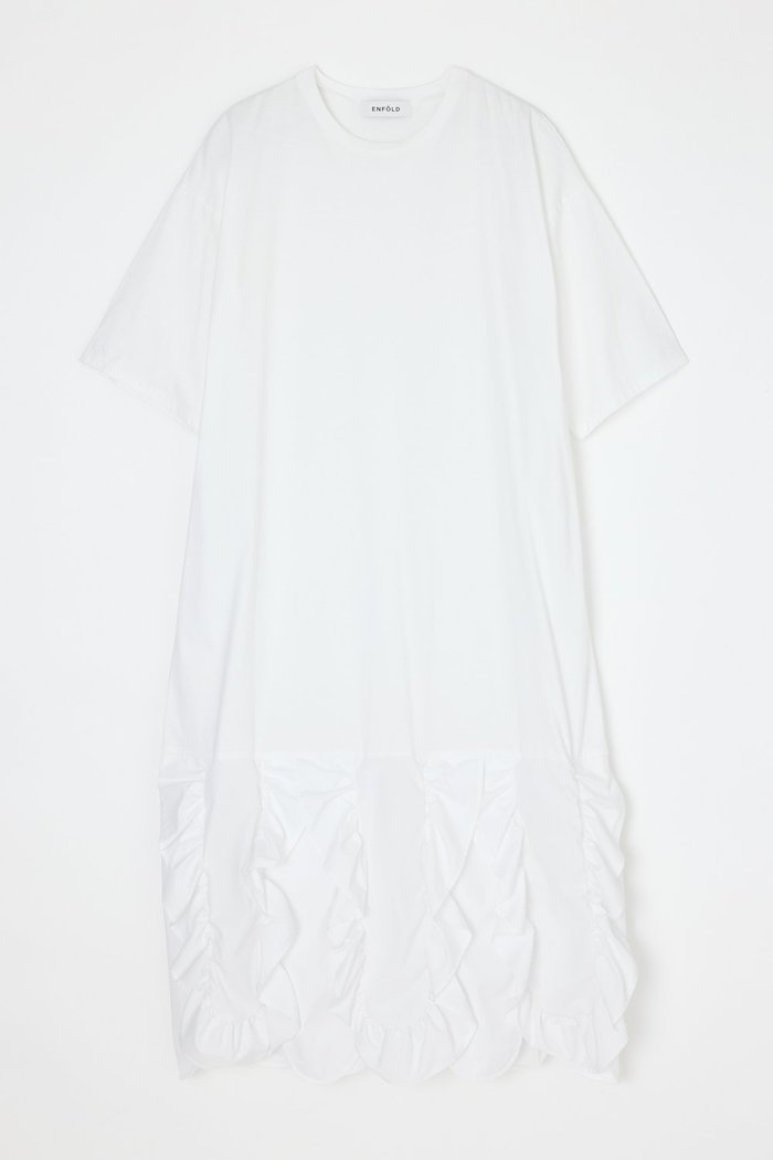 【エンフォルド/ENFOLD】のFRILL-HEM DRESS インテリア・キッズ・メンズ・レディースファッション・服の通販 founy(ファウニー) https://founy.com/ ファッション Fashion レディースファッション Fashion for Women ワンピース Dresses フォーマル・パーティードレス・結婚式用ドレス Elegant & Casual Dresses おすすめ Recommended / Our Picks エレガント 上品 Elegant カットソー Cut and Sewn Top シンプル Simple, Minimal フリル Frill, Ruffle ベスト Vest, Waistcoat 夏 Summer |ID: prp329100004982164 ipo3291000000037325428
