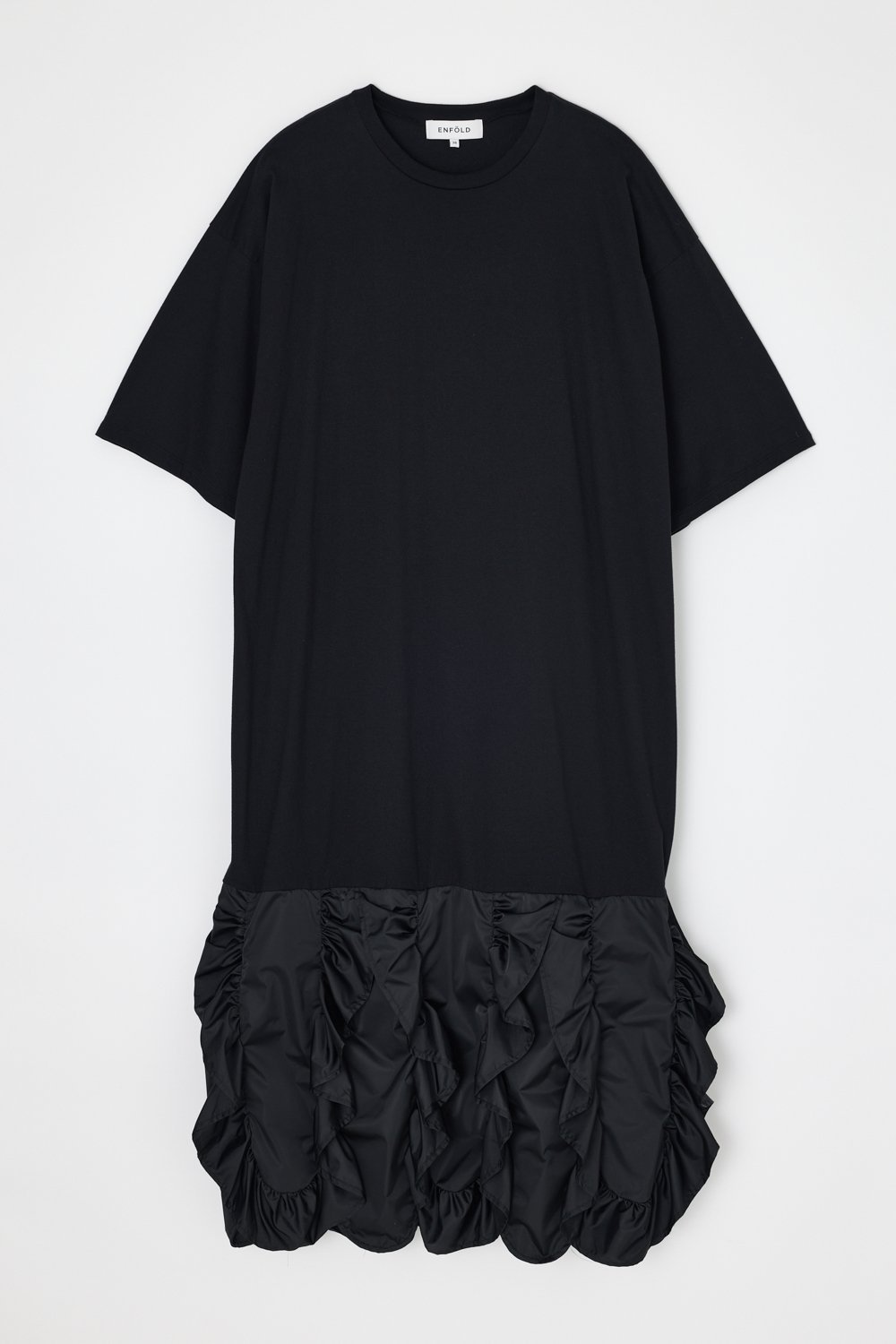 【エンフォルド/ENFOLD】のFRILL-HEM DRESS インテリア・キッズ・メンズ・レディースファッション・服の通販 founy(ファウニー) 　ファッション　Fashion　レディースファッション　Fashion for Women　ワンピース　Dresses　フォーマル・パーティードレス・結婚式用ドレス　Elegant & Casual Dresses　おすすめ　Recommended / Our Picks　エレガント 上品　Elegant　カットソー　Cut and Sewn Top　シンプル　Simple, Minimal　フリル　Frill, Ruffle　ベスト　Vest, Waistcoat　夏　Summer　BLK|ID: prp329100004982164 ipo3291000000037325430