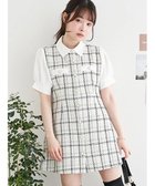 【ルディックパーク/LUDIC PARK】のツイードドッキングミニワンピース 大人の最旬トレンドファッション＆コーディネート founy(ファウニー) ファッション Fashion レディースファッション Fashion for Women ワンピース Dresses クラシカル Classical, Vintage-Inspired コンパクト Compact, Small Size ショート Short, Short Length ジャケット Jacket, Outerwear ツイード Twill, Twill Weave バランス Balance, Style Balance thumbnail アイボリー|ID: prp329100004982174 ipo3291000000037325465