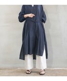 【ブルーコムブルー/BLEU COMME BLEU】のノーメント ストライプジャガードドレス DNVY|ID: prp329100004982178 ipo3291000000037325477