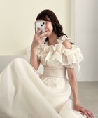 【マジェスティック レゴン/MAJESTIC LEGON】のミルフィーユフリルコルセットワンピース 大人の最旬トレンドファッション＆コーディネート founy(ファウニー) ファッション Fashion レディースファッション Fashion for Women ワンピース Dresses アクセサリー Fashion Accessories スリーブ Sleeve, Long Sleeve / Short Sleeve ダウン Down, Puffer デコルテ Décolleté, Neckline トレンド Trend, Trending Now フィット Fit, Slim Fit フリル Frill, Ruffle ミュール Mule, Backless Shoes 再入荷 Restock / Back in Stock おすすめ Recommended / Our Picks thumbnail アイボリー|ID: prp329100004982189 ipo3291000000037325508