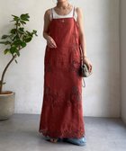 【ドゥドゥ/DouDou】のコードレース刺繍カットワークレースワンピース ボルドー|ID: prp329100004982195 ipo3291000000037325531
