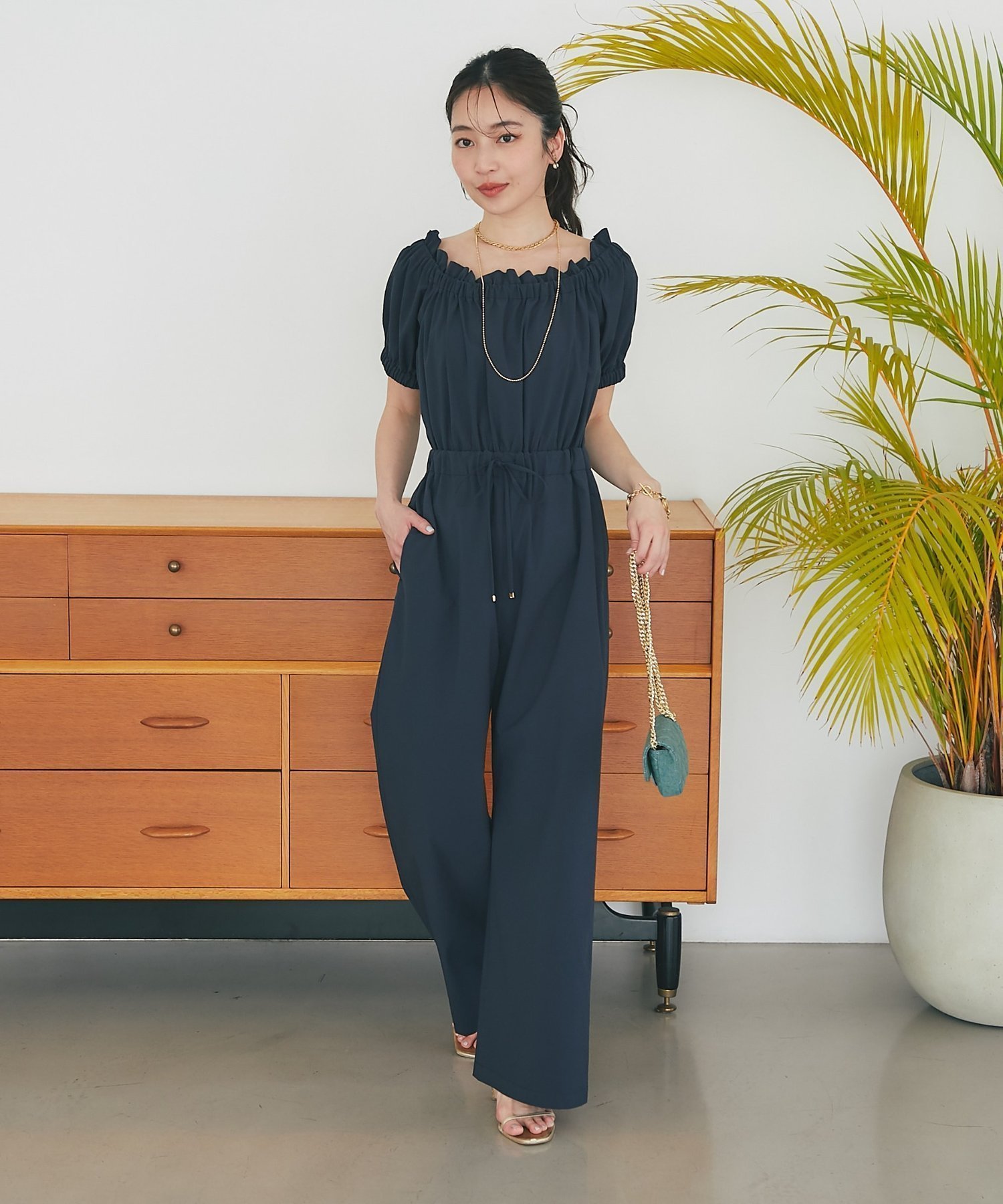 【ラブティックボンボン/La boutique BonBon】の【接触冷感・最強オールインワン】ドライサッカーオールインワン 大人の最旬トレンドファッション＆コーディネート founy(ファウニー) 　ファッション　Fashion　レディースファッション　Fashion for Women　ワンピース　Dresses　オールインワン・ワンピース　Dresses and Jumpsuits　春　Spring　カーディガン　Cardigan, Knitwear　スクエア　Square, Square Shape　ストレッチ　Stretch, Stretchy Fabric　ドローストリング　Drawstring, Pull Cord　フィット　Fit, Slim Fit　ポケット　Pocket, Pocket Detail　リラックス　Relax, Relaxed Fit　おすすめ　Recommended / Our Picks　夏　Summer　旅行　Travel　 other-1|ID: prp329100004982197 ipo3291000000037325537
