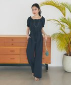 【ラブティックボンボン/La boutique BonBon】の【接触冷感・最強オールインワン】ドライサッカーオールインワン 大人の最旬トレンドファッション＆コーディネート founy(ファウニー) ファッション Fashion レディースファッション Fashion for Women ワンピース Dresses オールインワン・ワンピース Dresses and Jumpsuits 春 Spring カーディガン Cardigan, Knitwear スクエア Square, Square Shape ストレッチ Stretch, Stretchy Fabric ドローストリング Drawstring, Pull Cord フィット Fit, Slim Fit ポケット Pocket, Pocket Detail リラックス Relax, Relaxed Fit おすすめ Recommended / Our Picks 夏 Summer 旅行 Travel thumbnail ネイビー|ID: prp329100004982197 ipo3291000000037325538