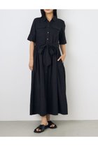 【アズール バイ マウジー/AZUL by moussy】のリネンベルテッドフレアボタンワンピース 大人の最旬トレンドファッション＆コーディネート founy(ファウニー) ファッション Fashion レディースファッション Fashion for Women ワンピース Dresses カーディガン Cardigan, Knitwear シューズ Shoes, Footwear ジャケット Jacket, Outerwear フラット Flat, Flat Shoes フレア Flare, Flared フロント Front, Front Design リネン Linen, Linen Fabric エレガント 上品 Elegant 夏 Summer thumbnail BLK|ID: prp329100004982204 ipo3291000000037325564