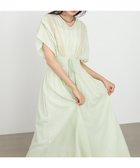 【バブ ブージュルード/Bab Bou Jeloud】の【低身長向けサイズあり】フロント刺繍ウエストシャーリングワンピース 大人の最旬トレンドファッション＆コーディネート founy(ファウニー) ファッション Fashion レディースファッション Fashion for Women ワンピース Dresses インド Indian Textile オリエンタル Oriental Pattern くるぶし Ankle-Length サンダル Sandals, Summer Shoes シアー Sheer, See-Through シェイプ Shape, Slim Fit シャーリング Shirring, Ruched シューズ Shoes, Footwear スカラップ Scallop, Scalloped Edge スニーカー Sneakers, Trainers スマート Smart, Elegant デコルテ Décolleté, Neckline フラット Flat, Flat Shoes フロント Front, Front Design ペチコート Petticoat, Underskirt レース Lace, Lace Fabric ロング Long, Long-Length 再入荷 Restock / Back in Stock 夏 Summer エレガント 上品 Elegant thumbnail GREEN|ID: prp329100004982205 ipo3291000000037325571