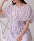 【バブ ブージュルード/Bab Bou Jeloud】の【低身長向けサイズあり】フロント刺繍ウエストシャーリングワンピース 大人の最旬トレンドファッション＆コーディネート founy(ファウニー) ファッション Fashion レディースファッション Fashion for Women ワンピース Dresses インド Indian Textile オリエンタル Oriental Pattern くるぶし Ankle-Length サンダル Sandals, Summer Shoes シアー Sheer, See-Through シェイプ Shape, Slim Fit シャーリング Shirring, Ruched シューズ Shoes, Footwear スカラップ Scallop, Scalloped Edge スニーカー Sneakers, Trainers スマート Smart, Elegant デコルテ Décolleté, Neckline フラット Flat, Flat Shoes フロント Front, Front Design ペチコート Petticoat, Underskirt レース Lace, Lace Fabric ロング Long, Long-Length 再入荷 Restock / Back in Stock 夏 Summer エレガント 上品 Elegant thumbnail ラベンダー|ID: prp329100004982205 ipo3291000000037325573