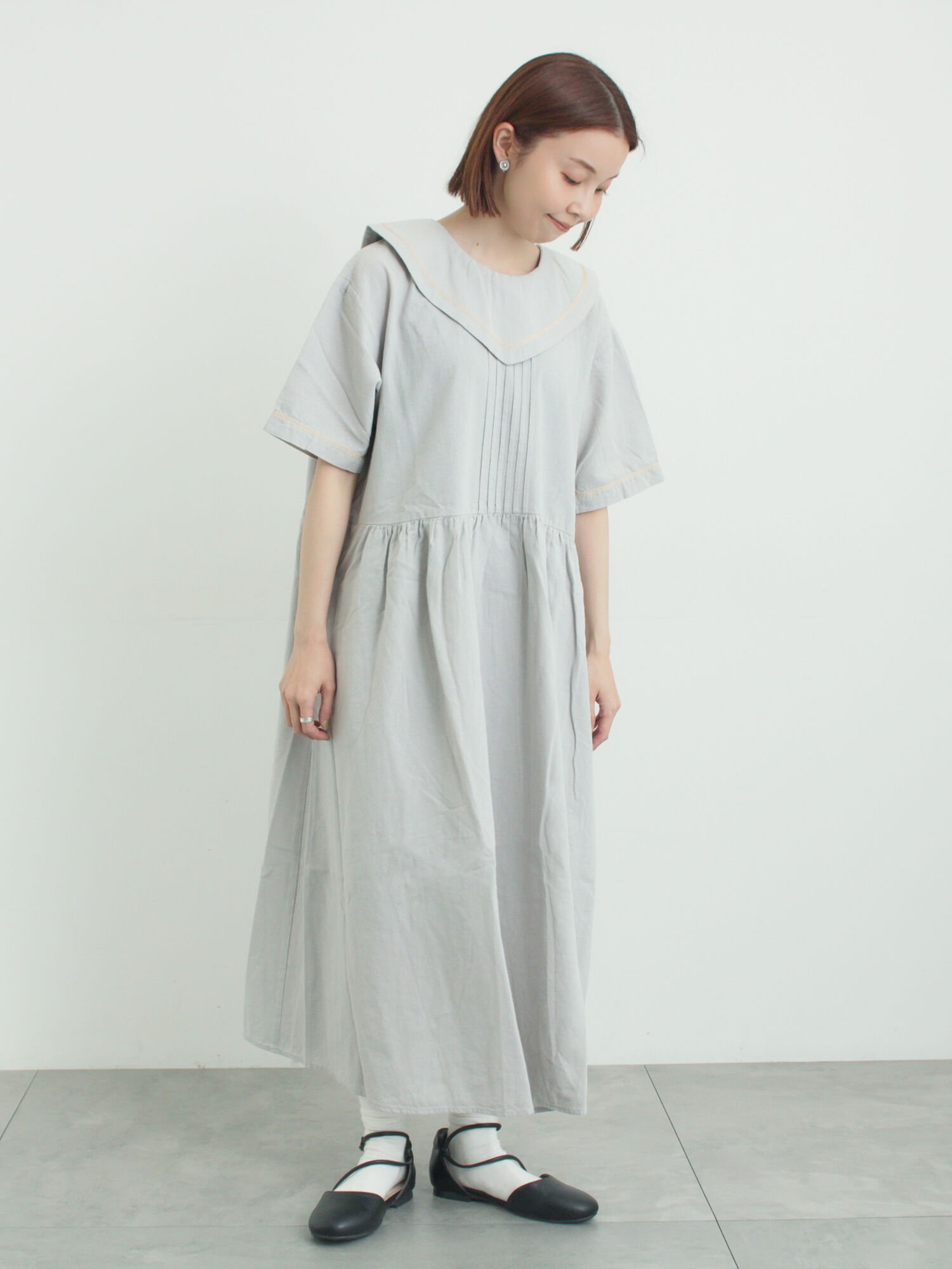 【サマンサモスモス/Samansa Mos2】のビッグ襟前後2WAYワンピース インテリア・キッズ・メンズ・レディースファッション・服の通販 founy(ファウニー) 　ファッション　Fashion　レディースファッション　Fashion for Women　ワンピース　Dresses　ビッグ　Big, Oversized　ペチコート　Petticoat, Underskirt　ブルー|ID: prp329100004982209 ipo3291000000037325588