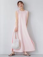 【コカ/COCA】の【再入荷】エンボス加工マキシ丈ノースリーブワンピース Lt.pink|ID: prp329100004982210 ipo3291000000037325592