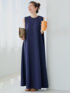 【コカ/COCA】の【再入荷】エンボス加工マキシ丈ノースリーブワンピース Dk.blue|ID: prp329100004982210 ipo3291000000037325597