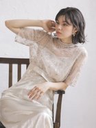 【ラシュッド/LASUD】のエンブロイダリーレースブラウスセット 大人の最旬トレンドファッション＆コーディネート founy(ファウニー) ファッション Fashion レディースファッション Fashion for Women トップス・カットソー Cut & Sew Tops シャツ・ブラウス・オフィスカジュアル Elegant Blouses & Button-Ups セパレート Separate, Two-Piece チュール Tulip, Tulip Motif ドレス Dress, One-Piece バランス Balance, Style Balance フラワー Flower, Floral リボン Ribbon, Bow レース Lace, Lace Fabric thumbnail ライトベージュ|ID: prp329100004982212 ipo3291000000037325602