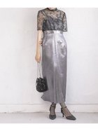 【ラシュッド/LASUD】のエンブロイダリーレースブラウスセット 大人の最旬トレンドファッション＆コーディネート founy(ファウニー) ファッション Fashion レディースファッション Fashion for Women トップス・カットソー Cut & Sew Tops シャツ・ブラウス・オフィスカジュアル Elegant Blouses & Button-Ups セパレート Separate, Two-Piece チュール Tulip, Tulip Motif ドレス Dress, One-Piece バランス Balance, Style Balance フラワー Flower, Floral リボン Ribbon, Bow レース Lace, Lace Fabric thumbnail チャコールグレー|ID: prp329100004982212 ipo3291000000037325603