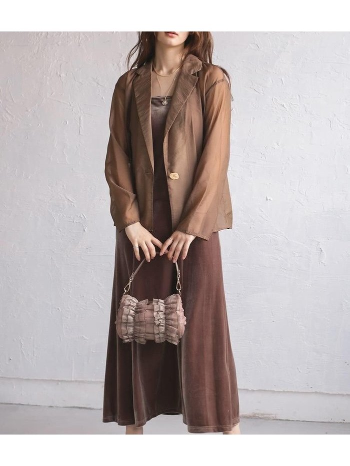 【ラシュッド/LASUD】のシアージャケット ベロアドレスセットアップ インテリア・キッズ・メンズ・レディースファッション・服の通販 founy(ファウニー) https://founy.com/ ファッション Fashion レディースファッション Fashion for Women アウター Coat / Outerwear Collection レディースジャケット・軽アウター Jackets ワンピース Dresses フォーマル・パーティードレス・結婚式用ドレス Elegant & Casual Dresses おすすめ Recommended / Our Picks カーディガン Cardigan, Knitwear シアー Sheer, See-Through ジャケット Jacket, Outerwear ドレス Dress, One-Piece ベロア Velour, Soft Velvet エレガント 上品 Elegant 秋 Autumn |ID: prp329100004982219 ipo3291000000037325618
