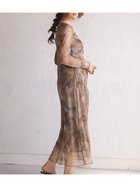 【ラシュッド/LASUD】のシアーニュアンスアシンメトリーワンピース 大人の最旬トレンドファッション＆コーディネート founy(ファウニー) ファッション Fashion レディースファッション Fashion for Women ワンピース Dresses アシンメトリー Asymmetrical Style インナー Innerwear キャミソール Camisole, Spaghetti Strap Top ギャザー Gathered, Ruffled エレガント 上品 Elegant thumbnail カーキ|ID: prp329100004982224 ipo3291000000037325636