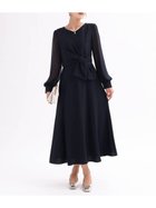 【ヴァン/Vin】のウエストリボンワンピース 大人の最旬トレンドファッション＆コーディネート founy(ファウニー) ファッション Fashion レディースファッション Fashion for Women ワンピース Dresses おすすめ Recommended / Our Picks カシュクール Wrap Design フォーマル Formal, Dressy フレア Flare, Flared フロント Front, Front Design エレガント 上品 Elegant 二次会 After Party 結婚式 Wedding thumbnail ネイビー|ID: prp329100004982236 ipo3291000000037325667