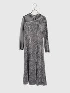 【ラシュッド/LASUD】のアシメベロアワンピース 大人の最旬トレンドファッション＆コーディネート founy(ファウニー) ファッション Fashion レディースファッション Fashion for Women ワンピース Dresses アシンメトリー Asymmetrical Style チュール Tulip, Tulip Motif ドット Polka Dot, Dot Pattern フレア Flare, Flared ベロア Velour, Soft Velvet エレガント 上品 Elegant thumbnail ライトグレー|ID: prp329100004982238 ipo3291000000037325674