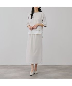 【クイーンズ コート/QUEENS COURT】の【上下セット】レイヤリードルマントップ*スカート2ピース 大人の最旬トレンドファッション＆コーディネート founy(ファウニー) ファッション Fashion レディースファッション Fashion for Women スカート Skirts 春 Spring フェミニン Feminine, Girly ポケット Pocket, Pocket Detail 無地 Plain, Solid Color S/S・春夏 SS, Spring/Summer, Warm Season 夏 Summer 2026年 2026 2026春夏・S/S Spring/Summer 2026 SS26 |ID:prp329100004982246