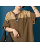 【フリークスストア/FREAK'S STORE】のシアードッキング 切替 Tシャツワンピース 大人の最旬トレンドファッション＆コーディネート founy(ファウニー) ファッション Fashion レディースファッション Fashion for Women ワンピース Dresses シャツワンピース / 1枚で着映えコーデ Shirt Dresses カットソー Cut and Sewn Top 切替 Switching, Contrast Panel 吸水 Absorbent, Quick-Dry サンダル Sandals, Summer Shoes スニーカー Sneakers, Trainers スペシャル Special, Limited Edition リアル Real, Realistic S/S・春夏 SS, Spring/Summer, Warm Season 夏 Summer 旅行 Travel エレガント 上品 Elegant 2026年 2026 2026春夏・S/S Spring/Summer 2026 SS26 thumbnail ブラウン|ID: prp329100004982247 ipo3291000000037325701