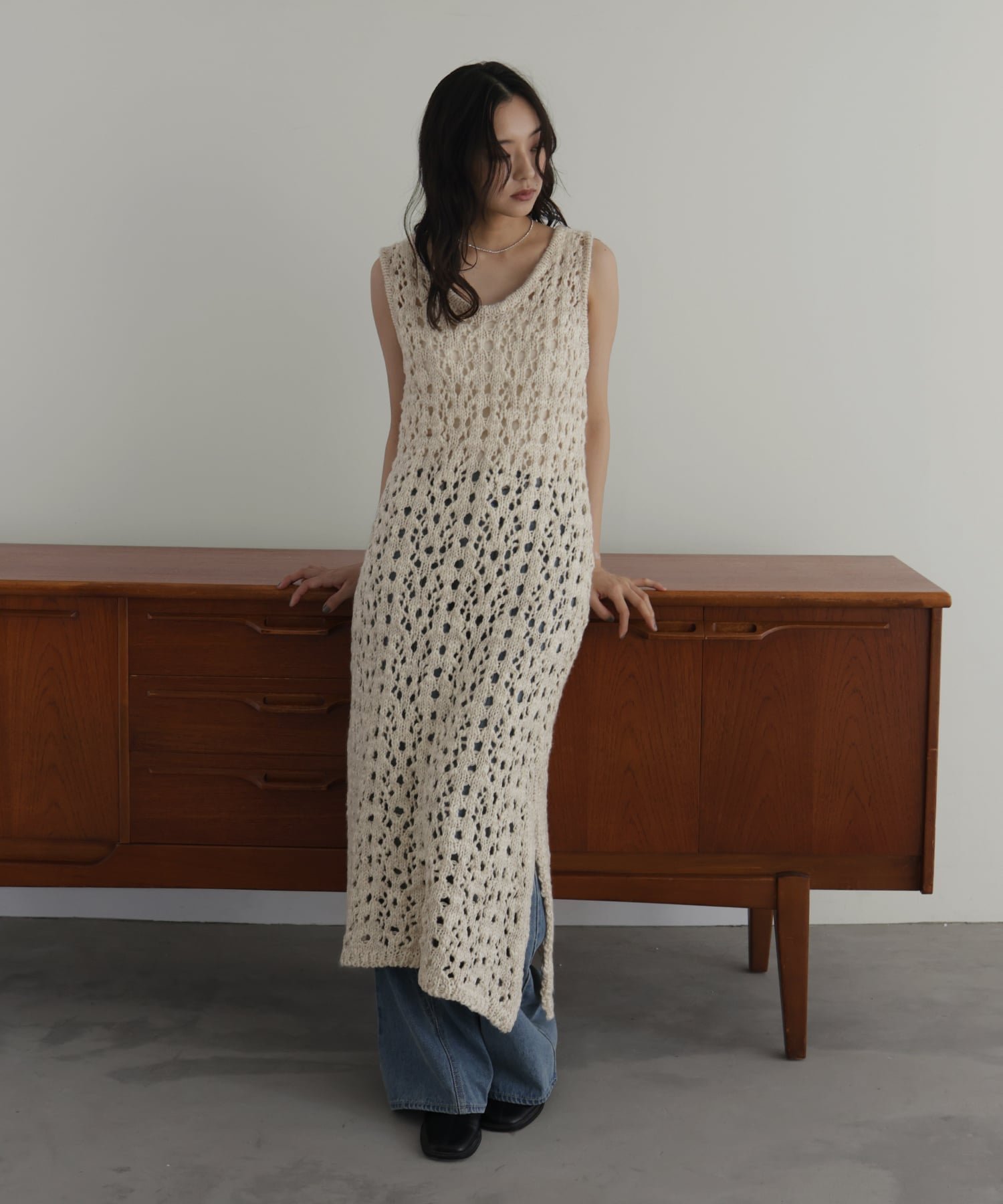 【ヘラム/hellam】のメッシュニットワンピース 大人の最旬トレンドファッション＆コーディネート founy(ファウニー) 　ファッション　Fashion　レディースファッション　Fashion for Women　ワンピース　Dresses　ニットワンピース　Knit Dresses　トレンド　Trend, Trending Now　 other-1|ID: prp329100004982249 ipo3291000000037325708