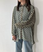 【アズノウアズ プラス/AS KNOW AS plus】の♪イレギュラーヘム柄切替長袖チュニック 大人の最旬トレンドファッション＆コーディネート founy(ファウニー) ファッション Fashion レディースファッション Fashion for Women トップス・カットソー Cut & Sew Tops イレギュラーヘム Irregular Hem 切替 Switching, Contrast Panel スラックス Slacks, Dress Pants チュニック Tunic, Long Top デニム Denim, Jeans Material 長袖 Long Sleeve, Full Sleeve 再入荷 Restock / Back in Stock エレガント 上品 Elegant thumbnail GRキカ|ID: prp329100004982250 ipo3291000000037325713