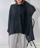 【アズノウアズ プラス/AS KNOW AS plus】の♪イレギュラーヘム柄切替長袖チュニック 大人の最旬トレンドファッション＆コーディネート founy(ファウニー) ファッション Fashion レディースファッション Fashion for Women トップス・カットソー Cut & Sew Tops イレギュラーヘム Irregular Hem 切替 Switching, Contrast Panel スラックス Slacks, Dress Pants チュニック Tunic, Long Top デニム Denim, Jeans Material 長袖 Long Sleeve, Full Sleeve 再入荷 Restock / Back in Stock エレガント 上品 Elegant thumbnail クロJQ3|ID: prp329100004982250 ipo3291000000037325715
