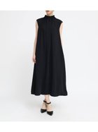 【ラシュッド/LASUD】のタックネックワンピース 大人の最旬トレンドファッション＆コーディネート founy(ファウニー) ファッション Fashion レディースファッション Fashion for Women ワンピース Dresses ギャザー Gathered, Ruffled サテン Satin, Glossy Fabric シンプル Simple, Minimal とろみ Fluid, Flowy Fabric ドレープ Drape, Draping Fabric フレア Flare, Flared thumbnail ブラック|ID: prp329100004982262 ipo3291000000037325750