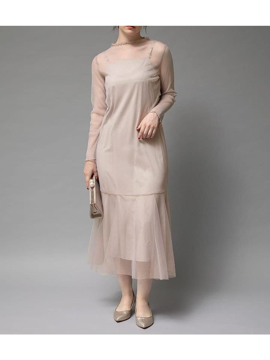 【ラシュッド/LASUD】のラメチュールメロウワンピース 大人の最旬トレンドファッション＆コーディネート founy(ファウニー) 　ファッション　Fashion　レディースファッション　Fashion for Women　ワンピース　Dresses　アクセサリー　Fashion Accessories　インナー　Innerwear　ギャザー　Gathered, Ruffled　チュール　Tulip, Tulip Motif　エレガント 上品　Elegant　 other-1|ID: prp329100004982264 ipo3291000000037325753