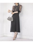 【ラシュッド/LASUD】のチュールブラウスレイヤードワンピース ブラック|ID: prp329100004982269 ipo3291000000037325769