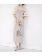 【ラシュッド/LASUD】のボリュームスリーブドレス ライトベージュ|ID: prp329100004982270 ipo3291000000037325771