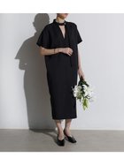 【ラシュッド/LASUD】のボウタイネックデザインワンピース 大人の最旬トレンドファッション＆コーディネート founy(ファウニー) ファッション Fashion レディースファッション Fashion for Women ワンピース Dresses エレガント 上品 Elegant デコルテ Décolleté, Neckline リラックス Relax, Relaxed Fit thumbnail ブラック|ID: prp329100004982274 ipo3291000000037325782