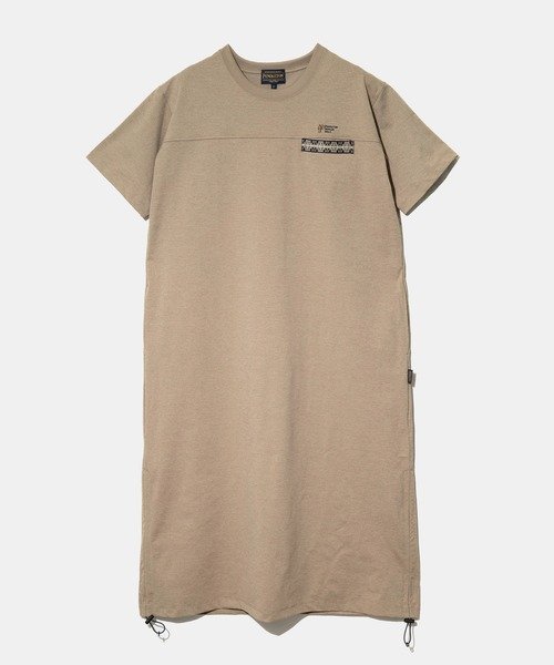 【ゴースローキャラバン/go slow caravan】のPENDLETON/ペンドルトン Short Sleeve Dress -DRY FUNCTION (WOMENS) インテリア・キッズ・メンズ・レディースファッション・服の通販 founy(ファウニー) 　ファッション　Fashion　レディースファッション　Fashion for Women　トップス・カットソー　Cut & Sew Tops　ワンピース　Dresses　フォーマル・パーティードレス・結婚式用ドレス　Elegant & Casual Dresses　アウトドア　Outdoor Clothing　アクセサリー　Fashion Accessories　アメリカン　American Style　春　Spring　軽量　Lightweight, Ultra Light　スポーティ　Sporty, Casual Athletic　ドローコード　Drawcord, Drawstring Cord　ネイティブ　Native, Ethnic Style　バランス　Balance, Style Balance　パターン　Pattern, Design Print　ブランケット　Blanket, Throw Blanket　メンズ　Men's, Menswear　リラックス　Relax, Relaxed Fit　ルーズ　Loose, Oversized　S/S・春夏　SS, Spring/Summer, Warm Season　夏　Summer　タン|ID: prp329100004982278 ipo3291000000037325798