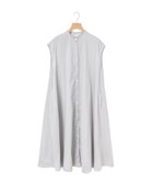 【マーコート/MARcourt】のMidiUmi ノースリーブプリーツシャツワンピース 大人の最旬トレンドファッション＆コーディネート founy(ファウニー) ファッション Fashion レディースファッション Fashion for Women ワンピース Dresses シャツワンピース / 1枚で着映えコーデ Shirt Dresses ノースリーブ Sleeveless, No-Sleeve フレア Flare, Flared フロント Front, Front Design ポケット Pocket, Pocket Detail 今季 This Season, Current Season 夏 Summer 無地 Plain, Solid Color thumbnail ライトグレー|ID: prp329100004982279 ipo3291000000037325802