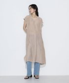 【コムサ/COMME CA】のカッセンシフォン シャツドレス 15:ベージュ|ID: prp329100004982281 ipo3291000000037325808