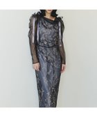 【アンドレスド/ANDRESD】の結婚式・二次会対応 刺繍シアーリボンドレス ブルー|ID: prp329100004982283 ipo3291000000037325813