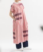 【プードゥドゥ/POU DOU DOU】のパネルストライプスタンドカラーワンピース 大人の最旬トレンドファッション＆コーディネート founy(ファウニー) ファッション Fashion レディースファッション Fashion for Women ワンピース Dresses シンプル Simple, Minimal スカラップ Scallop, Scalloped Edge ストライプ Stripe, Striped Pattern スマート Smart, Elegant フォルム Silhouette, Form ボーダー Border, Stripe ポケット Pocket, Pocket Detail リラックス Relax, Relaxed Fit thumbnail レッド|ID: prp329100004982285 ipo3291000000037325823