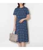 【ニューヨーカー/NEWYORKER】のミモザプリント 半袖フレアワンピース ネイビー|ID: prp329100004982288 ipo3291000000037325833