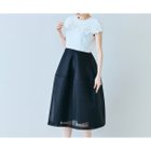 【ローズティアラ/Rose Tiara】のリボン付き異素材ワンピース 大人の最旬トレンドファッション＆コーディネート founy(ファウニー) ファッション Fashion レディースファッション Fashion for Women ワンピース Dresses カットソー Cut and Sewn Top シアー Sheer, See-Through スタンダード Standard, Basic スマート Smart, Elegant 人気 Popular, Best Seller フェミニン Feminine, Girly プリント Print, Printed Pattern ポケット Pocket, Pocket Detail メッシュ Mesh, Net Fabric リボン Ribbon, Bow thumbnail オフ|ID: prp329100004982294 ipo3291000000037325846