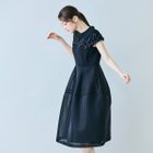 【ローズティアラ/Rose Tiara】のリボン付き異素材ワンピース 大人の最旬トレンドファッション＆コーディネート founy(ファウニー) ファッション Fashion レディースファッション Fashion for Women ワンピース Dresses カットソー Cut and Sewn Top シアー Sheer, See-Through スタンダード Standard, Basic スマート Smart, Elegant 人気 Popular, Best Seller フェミニン Feminine, Girly プリント Print, Printed Pattern ポケット Pocket, Pocket Detail メッシュ Mesh, Net Fabric リボン Ribbon, Bow thumbnail ブラック|ID: prp329100004982294 ipo3291000000037325847
