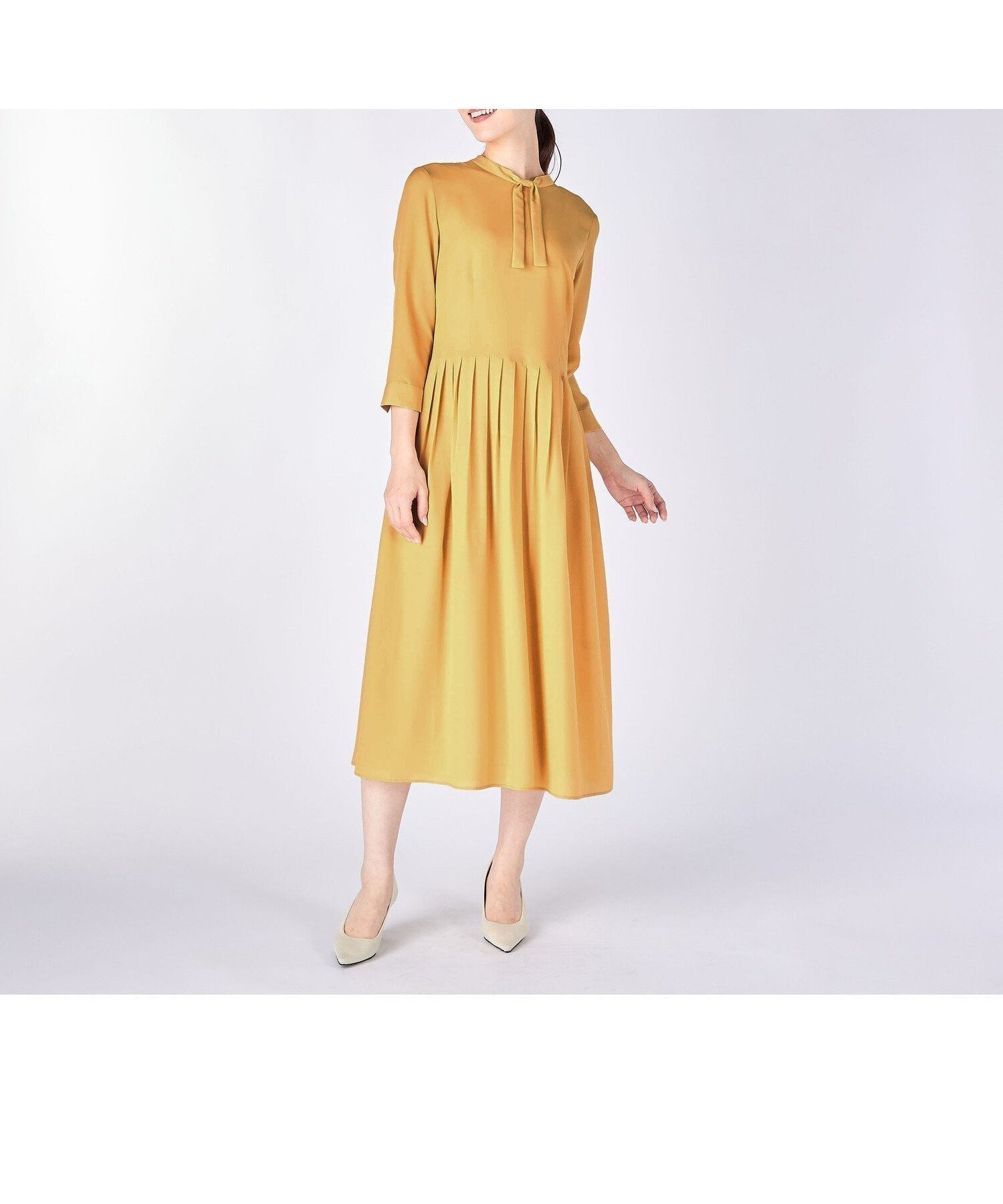 【キース/KEITH】の【Lサイズ】クレープデシンワンピース 大人の最旬トレンドファッション＆コーディネート founy(ファウニー) 　ファッション　Fashion　レディースファッション　Fashion for Women　ワンピース　Dresses　スタイリッシュ　Stylish, Fashionable　ドレープ　Drape, Draping Fabric　フェミニン　Feminine, Girly　フレア　Flare, Flared　プリーツ　Pleats, Pleated　エレガント 上品　Elegant　 other-1|ID: prp329100004982305 ipo3291000000037325876