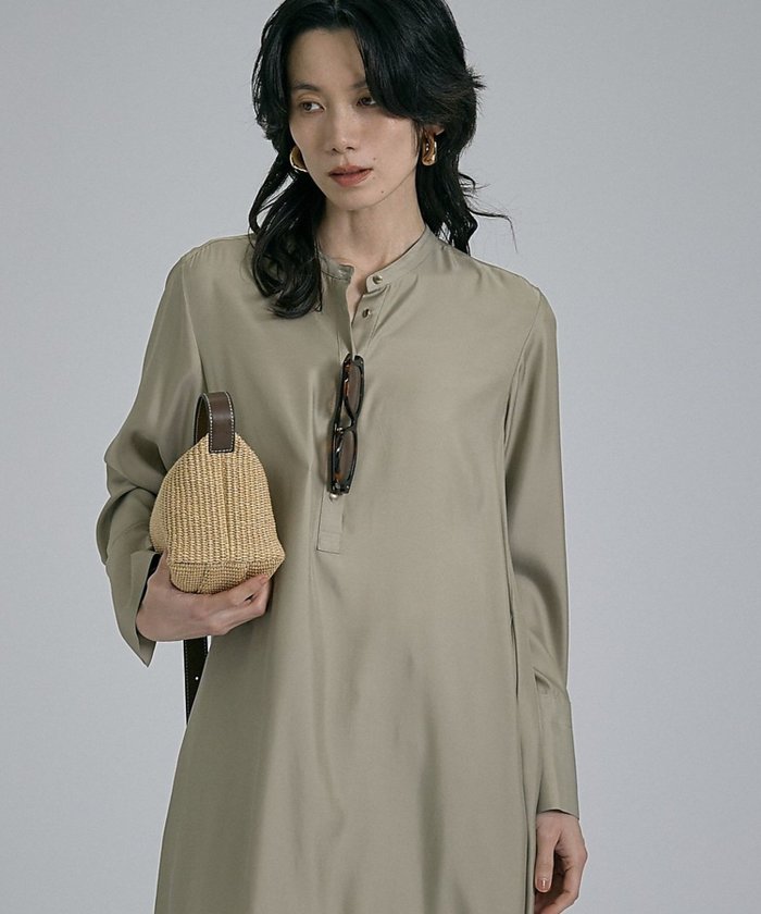 【カリテ/qualite】の【接触冷感】フィブリルシャツワンピース インテリア・キッズ・メンズ・レディースファッション・服の通販 founy(ファウニー) https://founy.com/ ファッション Fashion レディースファッション Fashion for Women ワンピース Dresses シャツワンピース / 1枚で着映えコーデ Shirt Dresses おすすめ Recommended / Our Picks ウォッシャブル Machine Washable キュプラ Cupro, Eco Fabric シューズ Shoes, Footwear バランス Balance, Style Balance フラット Flat, Flat Shoes エレガント 上品 Elegant |ID: prp329100004982312 ipo3291000000037325896