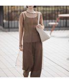 【レプシィム ローリーズファーム/LEPSIM LOWRYS FARM】の《オフィスライン》チュールロングワンピース 大人の最旬トレンドファッション＆コーディネート founy(ファウニー) ファッション Fashion レディースファッション Fashion for Women ワンピース Dresses おすすめ Recommended / Our Picks ジャケット Jacket, Outerwear thumbnail ブラウン58|ID: prp329100004982316 ipo3291000000037325906