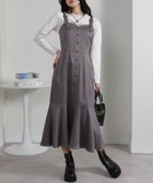 【その他のブランド/Other】の配色ステッチ マーメイド切替 キャミワンピース グレー|ID: prp329100004982323 ipo3291000000037325947