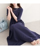 【ナチュラルクチュール/natural couture】のリブカットソーワンピース ネイビー|ID: prp329100004982324 ipo3291000000037325953